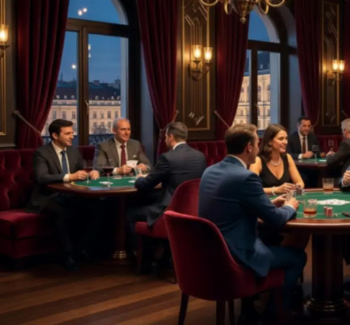 Stílusos offline póker est lounge környezetben, társasági hangulatban